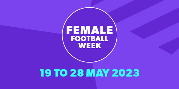 Female Football Week Button