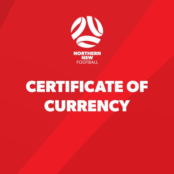 Certificate of Currency